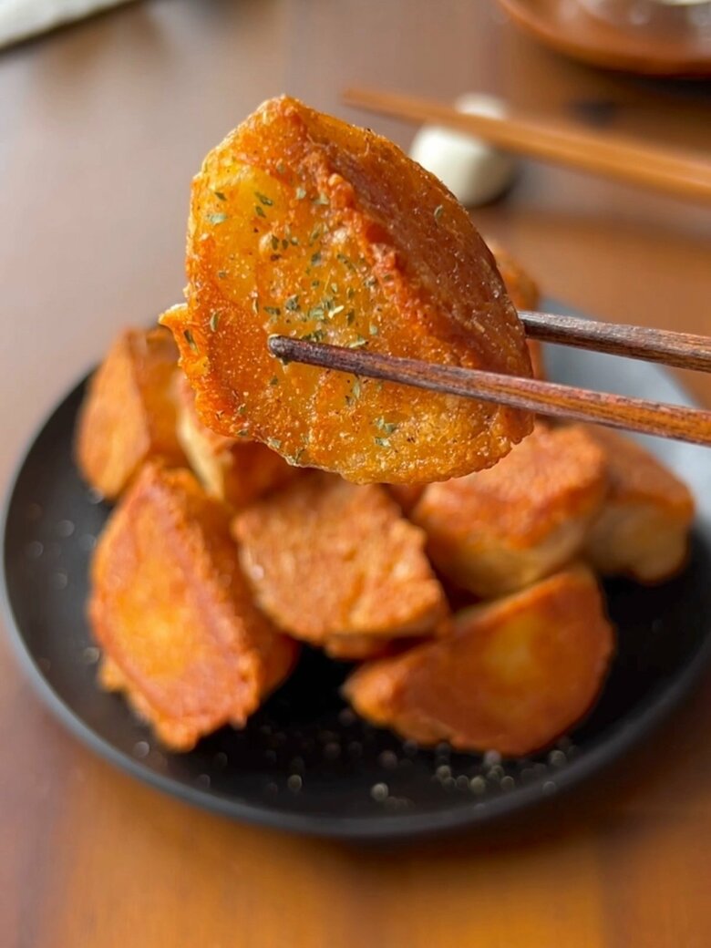 チーズがカリカリになるまでじっくり焼くのがコツ