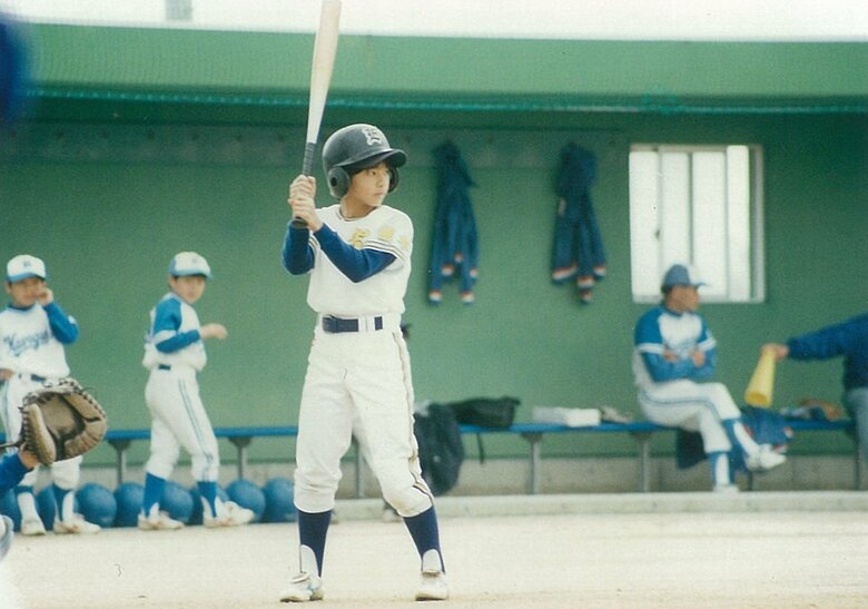 11歳の片岡さん。強打者として名をはせた