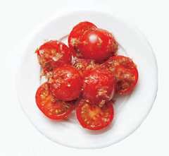 ミニトマトのしょうゆおかかまぶしレシピ