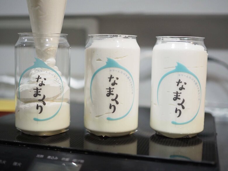 100回以上の試行錯誤を経て特製生クリームのスイーツ缶『なまくり』が誕生
