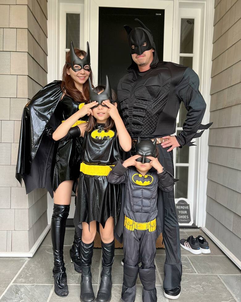 ハロウィンにてバットマンのコスプレ