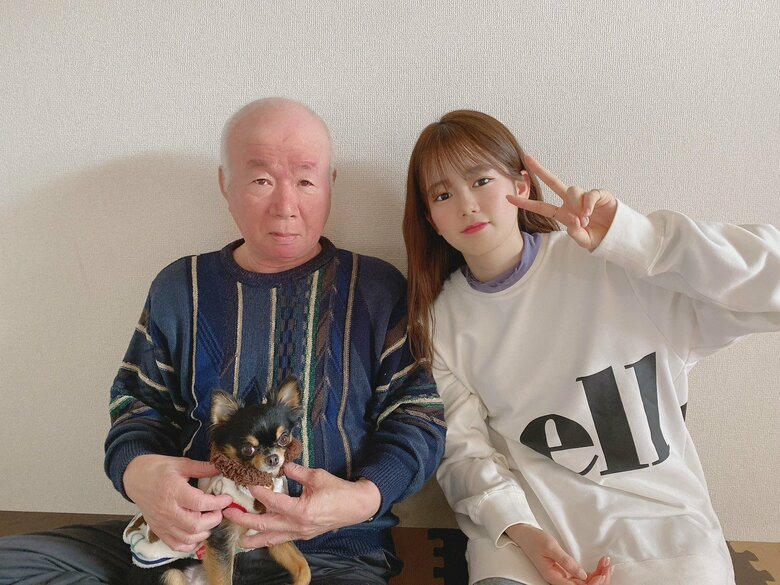 川口葵さんと祖父