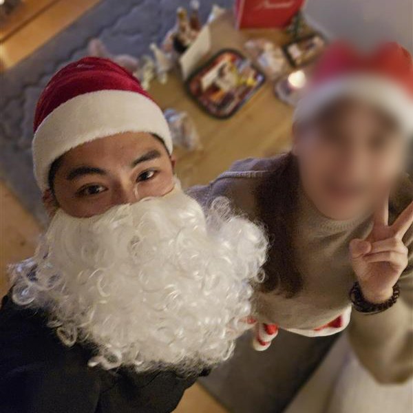 最愛の妻とのツーショット