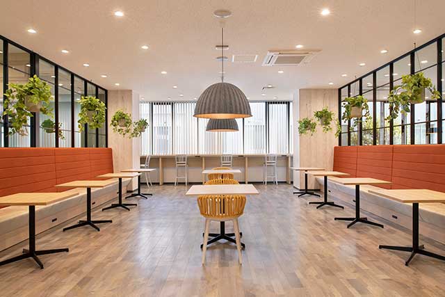 BGMと植物が癒やしを与えてくれる