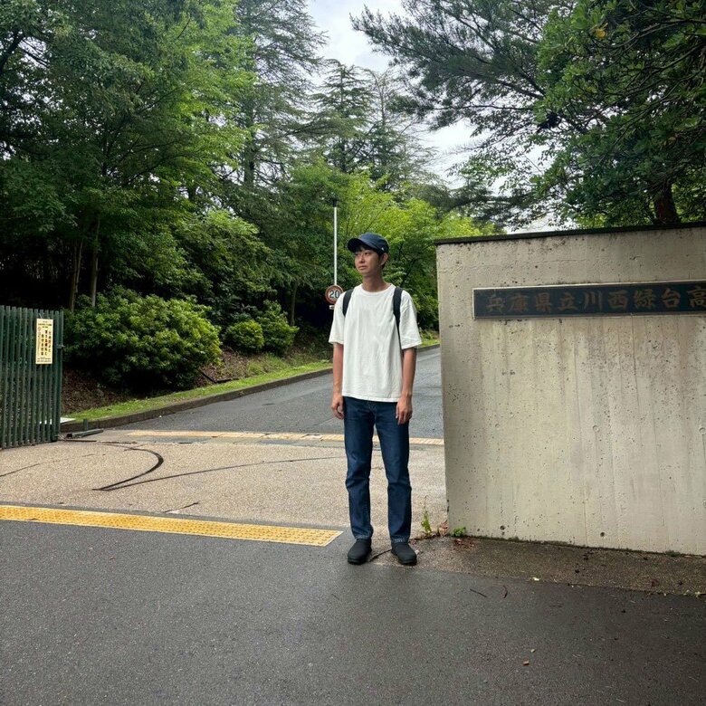 2025年、母校の高校にて