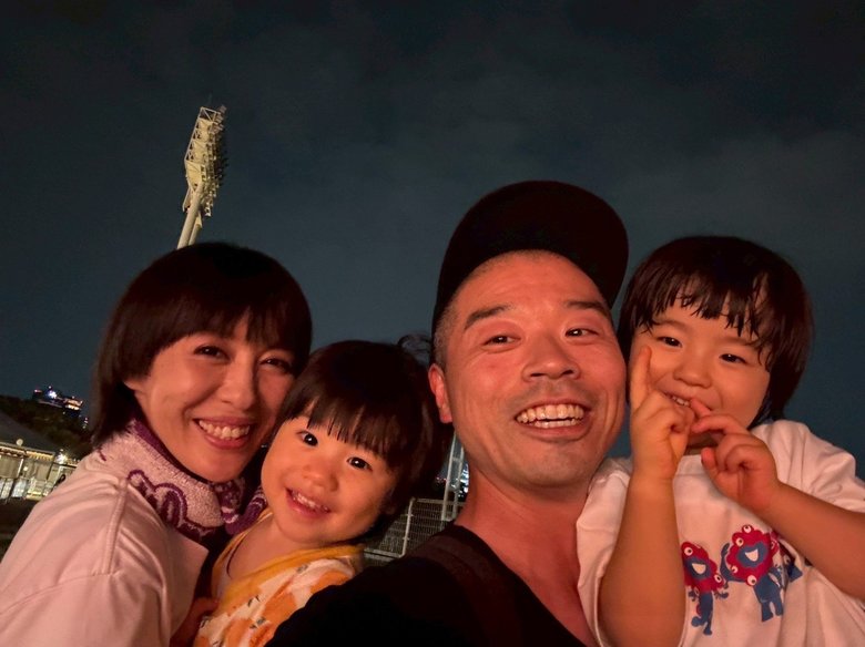 家族4人でおでかけ