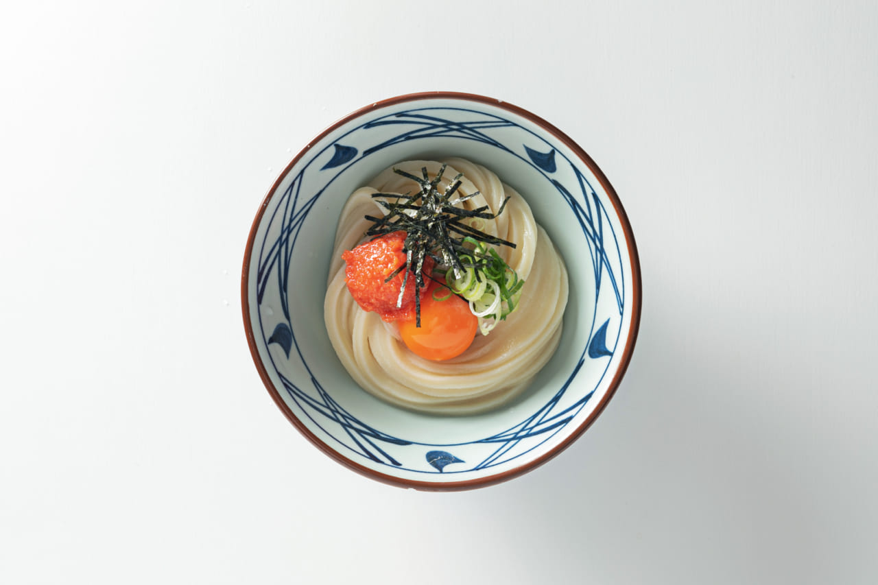丸亀製麺の明太釜玉うどん