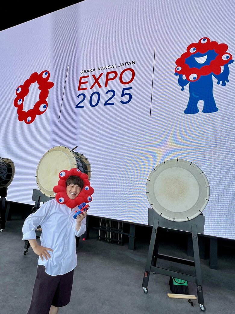 「EXPO 2025 大阪・関西万博」の仕事にて、お茶目な1枚