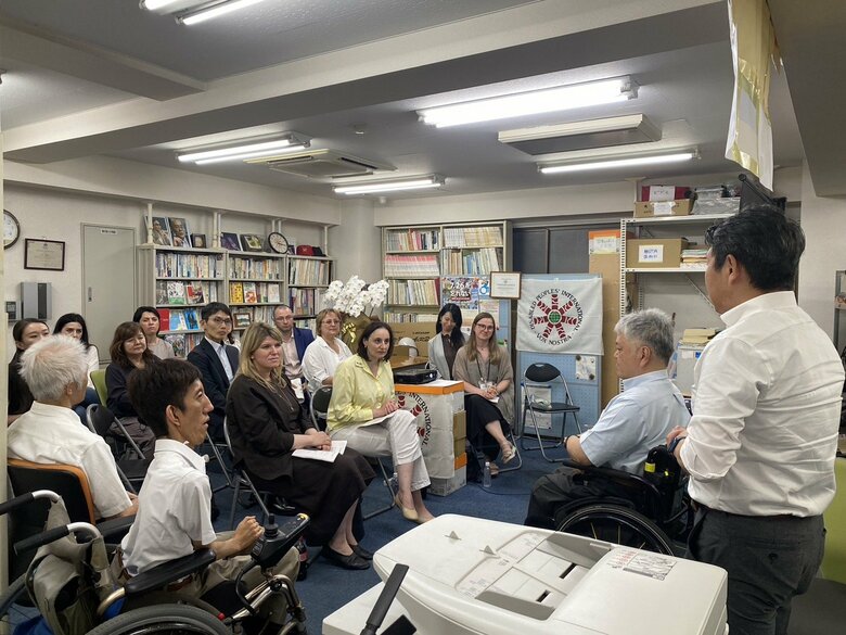 2025年にDPI日本会議へのウクライナ関係者が来所して意見交換をした
