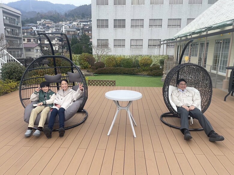 母親役を演じたドラマの撮影の合間に