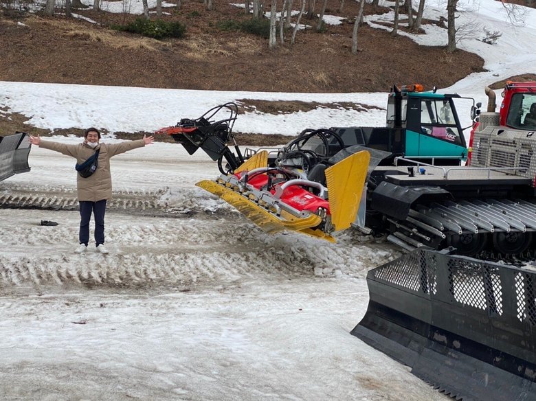 災害ボランティアをするために奥多摩で重機練習中の様子