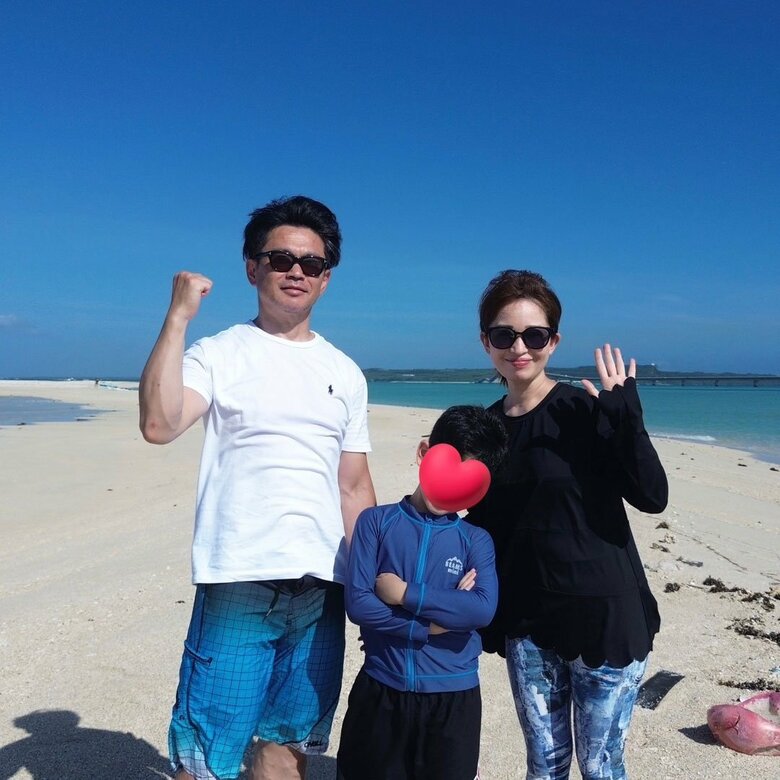 家族3人で旅行に