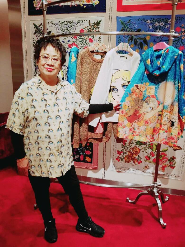 GUCCIとのコラボ商品と一緒に