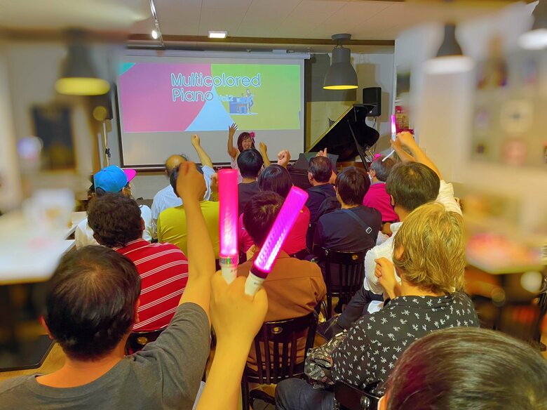 荒川区の都電カフェで開催したワンマンライブ