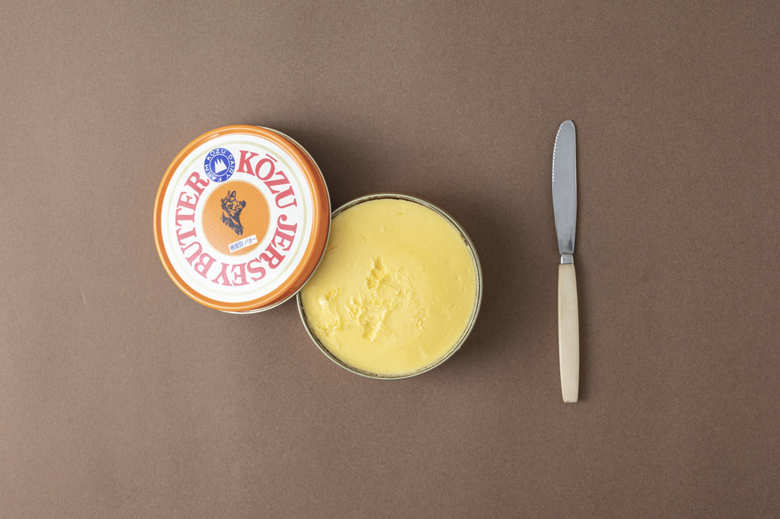 神津ジャージーバター（缶入り・225g）／神津牧場ロッジ