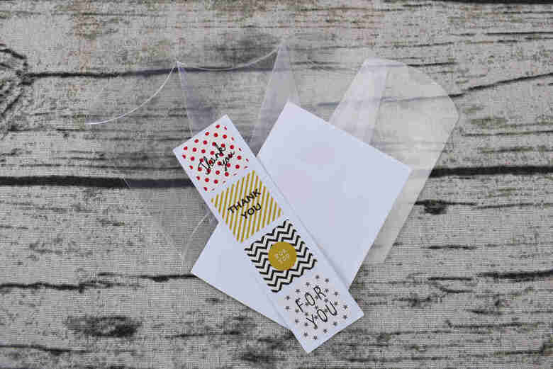 セリアのおすすめ商品「デザインシール付き CLEAR BOX」のアップ画像