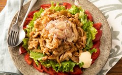 「これは優勝！」しょうが焼きサラダのレシピ「みょうがの苦味が合う！」