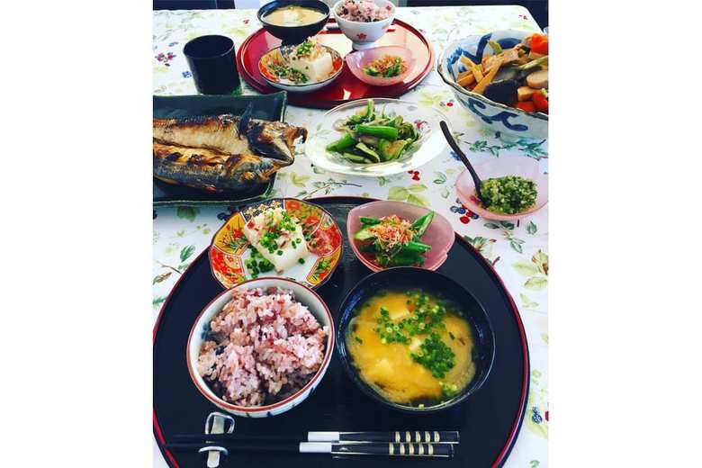 ご実家の食卓（写真提供／河瀬さん）