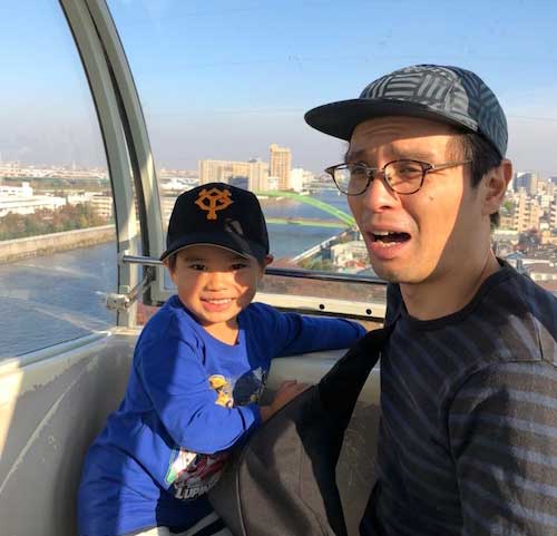 ▲先日、あらかわ遊園に遠足へ。息子・晴太朗は観覧車がお気に入り。