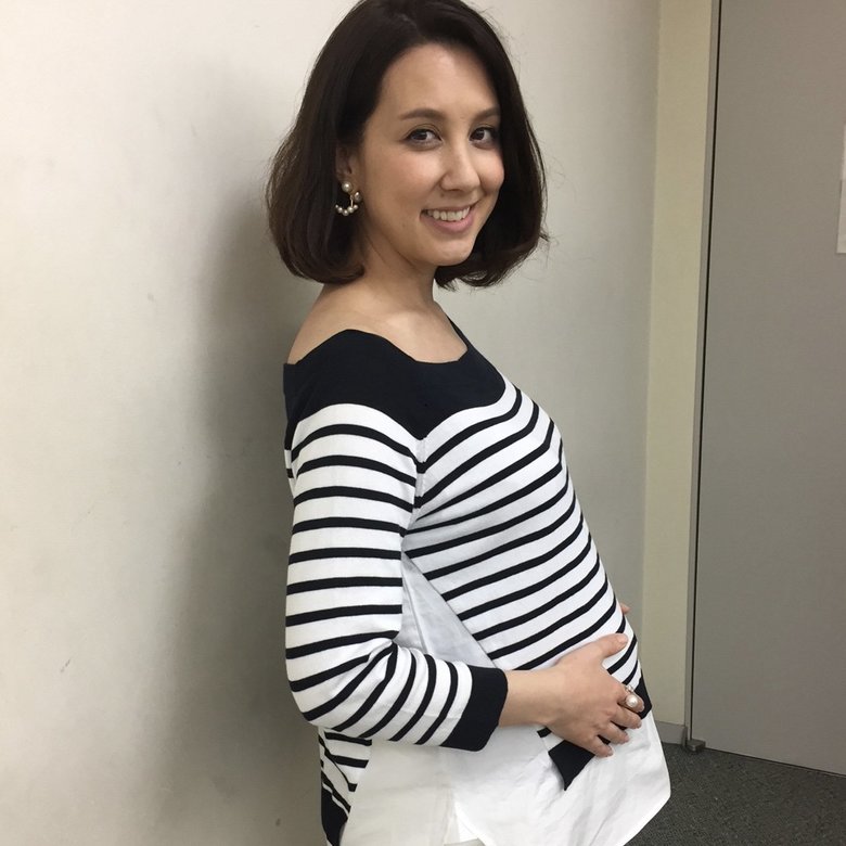 出産前の最後のテレビ収録で