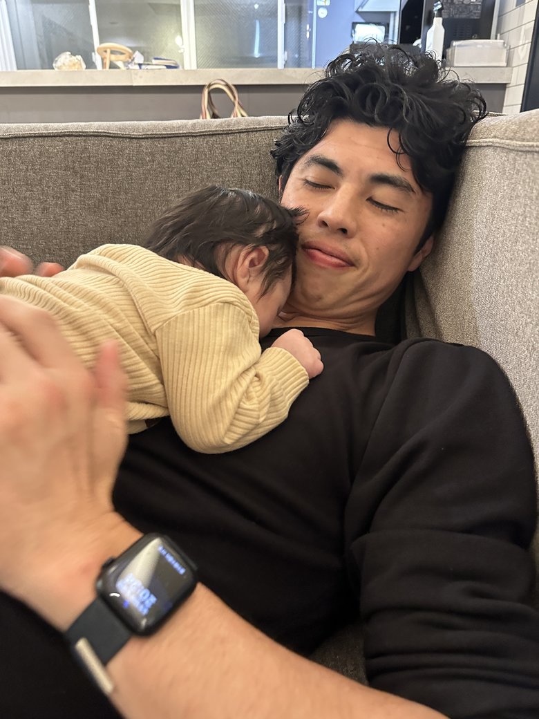 すっかりパパの顔に