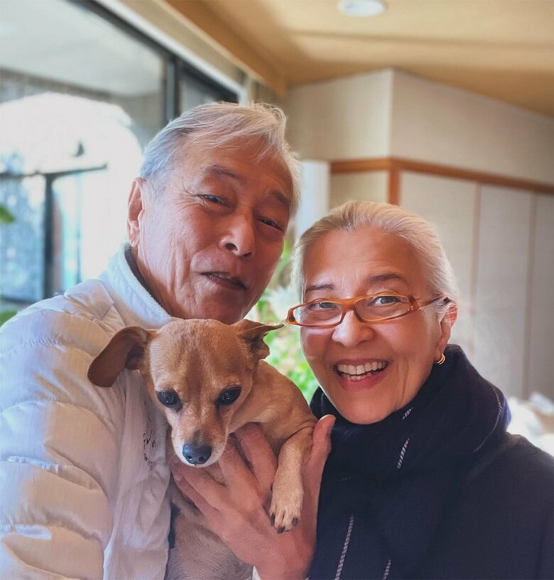 ご夫婦が溺愛するOzzyくんは元保護犬だそう