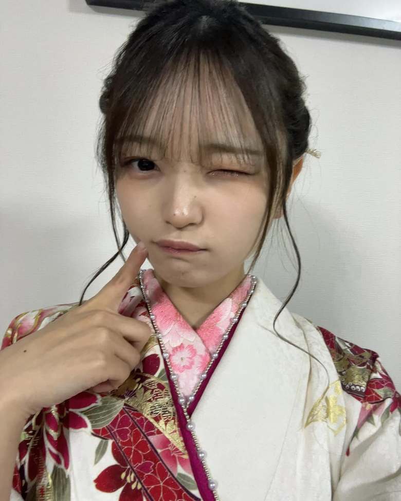 成人式にて、お気に入りの振袖での一枚