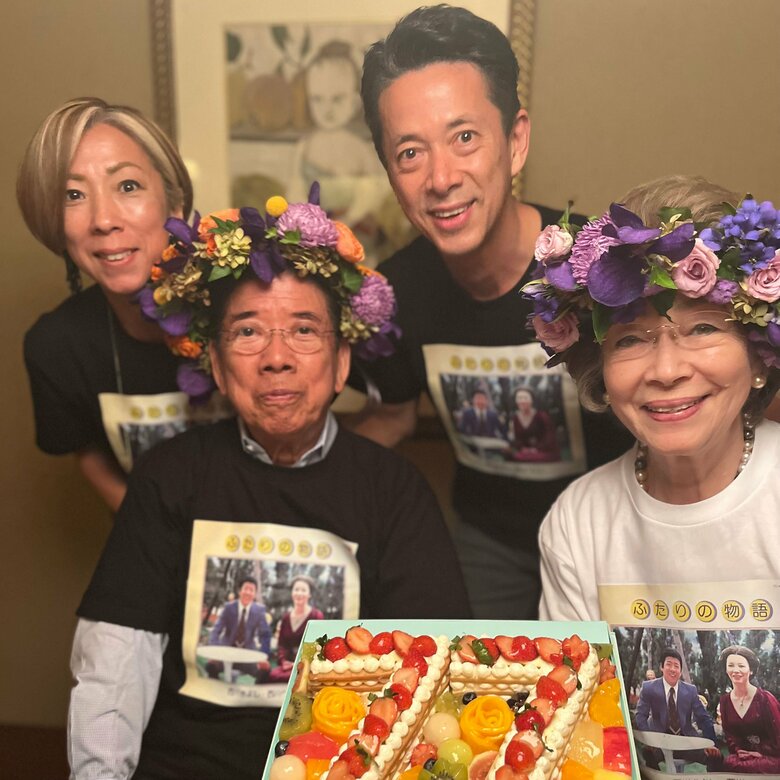 西川きよし　西川かの子　家族写真