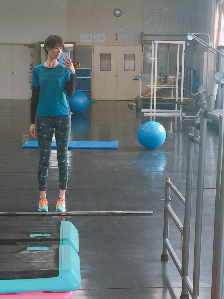 週に1度体育館に行き始めた日の写真