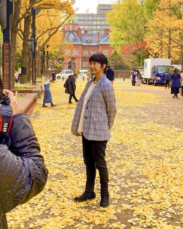 北海道の撮影現場で