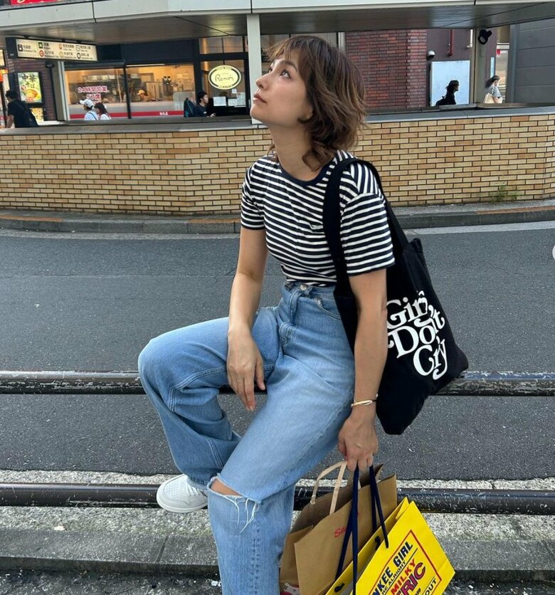 娘さんとショッピングに出かけた際の私服コーデ