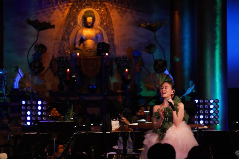 増上寺で行ったライブの様子。新しい試みにも次々と挑戦
