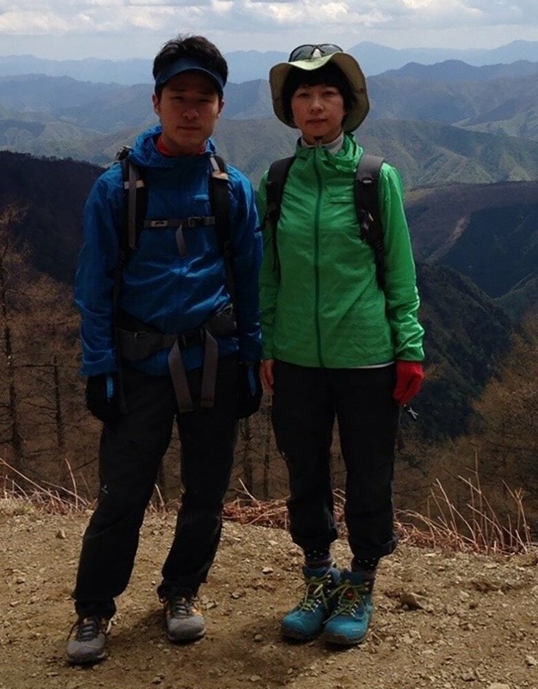 結婚後、2人で登山に行ったとき
