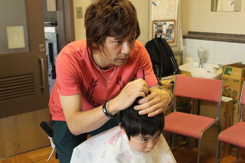 「スマイルカット」を始めたころの赤松さん