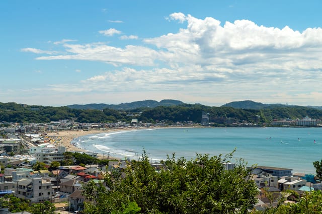鎌倉の由比ヶ浜海岸
