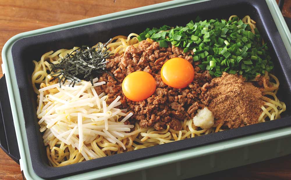 ホットプレートで 台湾風まぜそばのレシピ 焼きそば麺でこれが作れるの Chanto Web