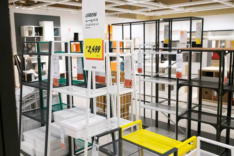 IKEA(イケア)のLERBERG シェルフユニット 2,499円(税込)