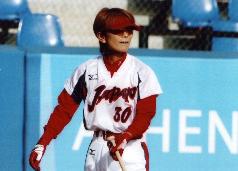 全日本監督時代。サンバイザーとサングラスがトレードマーク