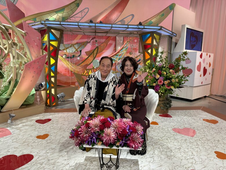 2025年に『新婚さんいらっしゃい！』にふたりで出演