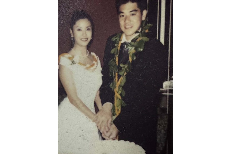 ハワイで挙式した際の一枚