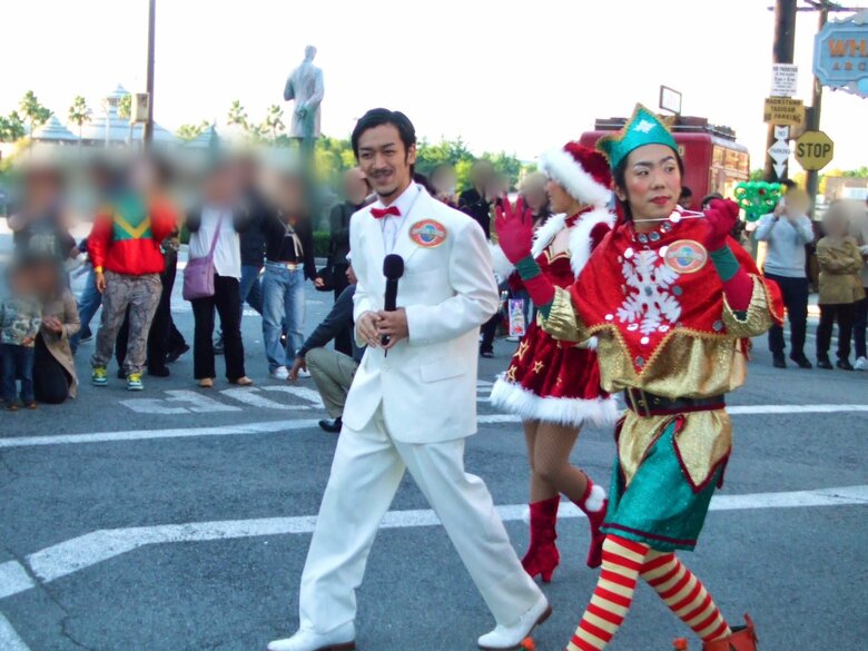 ブレイク時のイベントは、いつもたくさんの人が集まっていた（隣は当時コンビを組んでいた梶剛さん）