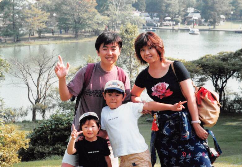 2001年ころに家族で出かけた時の様子