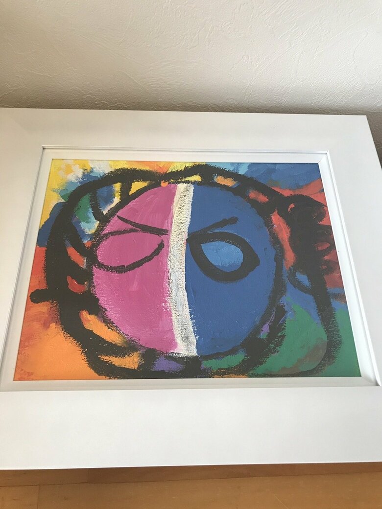 岡本太郎ブームの時に今は亡き祖父と一緒に描いたお気に入りの1枚