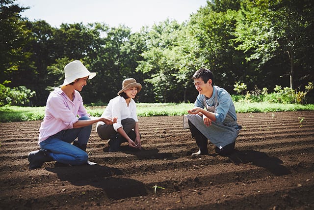 野菜やハーブの種まきや収穫を体験できる「ファーマーズレッスン」