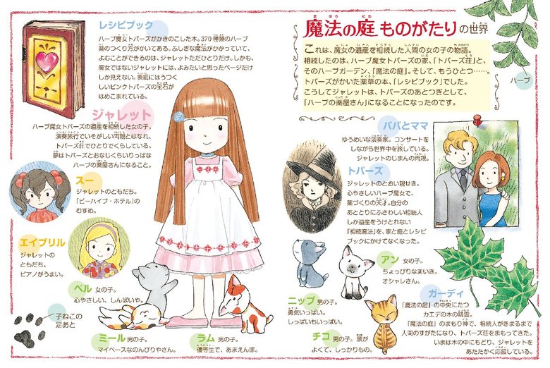『魔法の庭ものがたり』シリーズの登場人物紹介。かわいい動物たちも人気