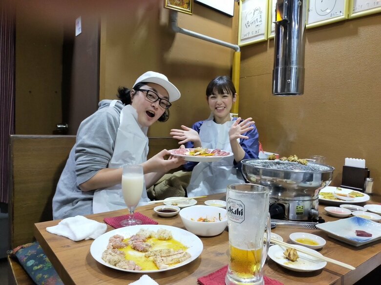 小澤さんと出会ったころ。焼肉屋さんで食事会