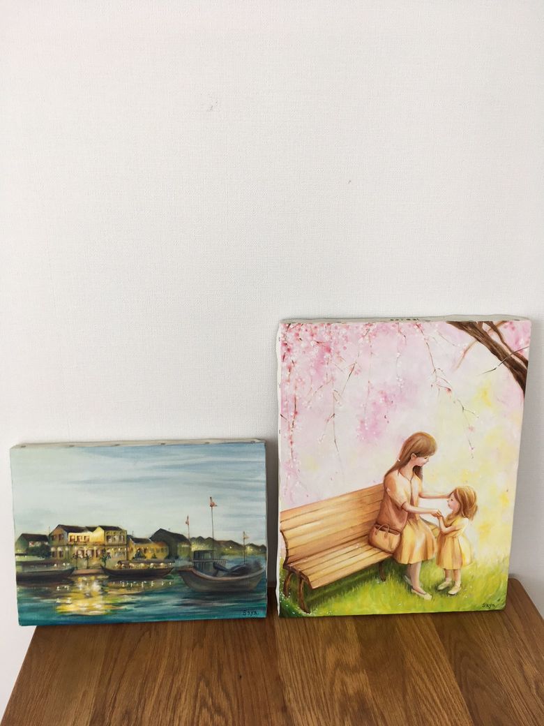 ▲絵画教室に通っていた頃に描いた作品。