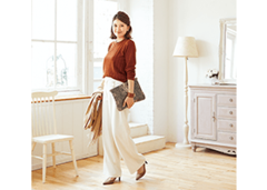 【ファッション特集】 旬ボトムスで印象チェンジ！ 秋のスカーチョ、スカンツ、ワイドパンツの着こなし方