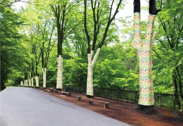 ムーミンバレーパークのツリーデコレーション