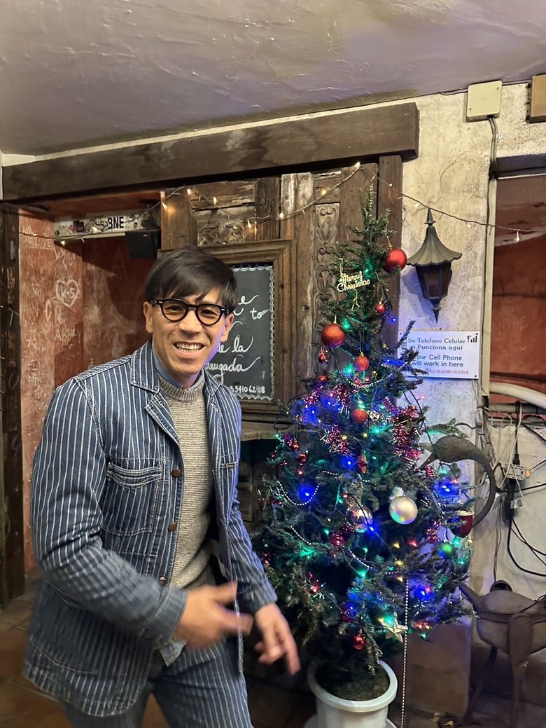 ストライプのデニムジャケットがおしゃれ